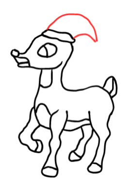  how to draw step by step rudolphreindeer drawing easy  - EasystepDrawing