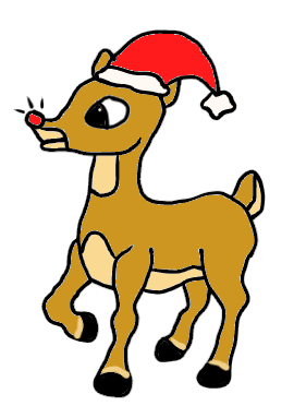 easy step by step rudolphreindeer drawing - EasystepDrawing