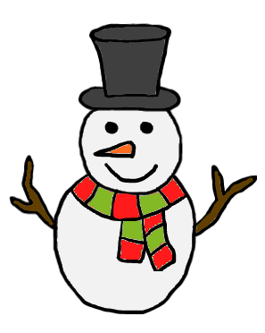 easy step by step snowman drawing - EasystepDrawing