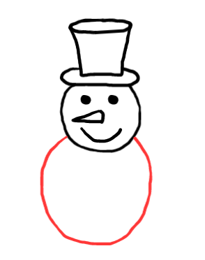  how to draw step by step snowman drawing easy  - EasystepDrawing