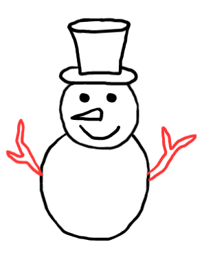  how to draw step by step snowman drawing easy  - EasystepDrawing