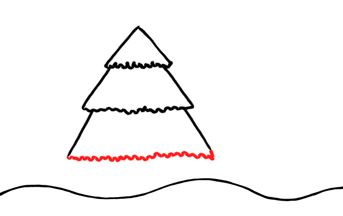  how to draw step by step xmastree drawing easy  - EasystepDrawing