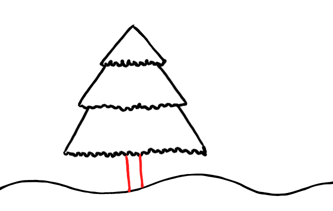  how to draw step by step xmastree drawing easy  - EasystepDrawing