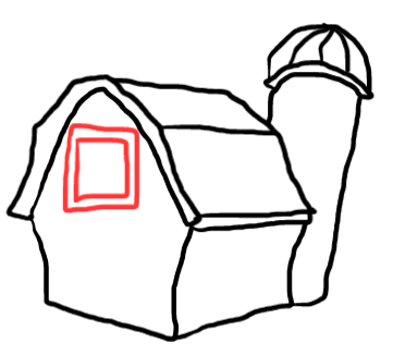  how to draw step by step barn drawing easy  - EasystepDrawing