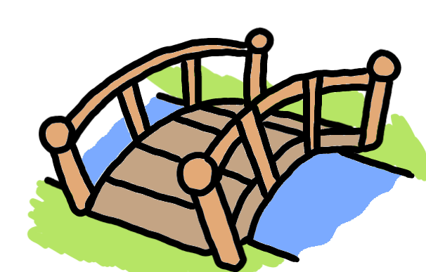 easy step by step bridge drawing - EasystepDrawing