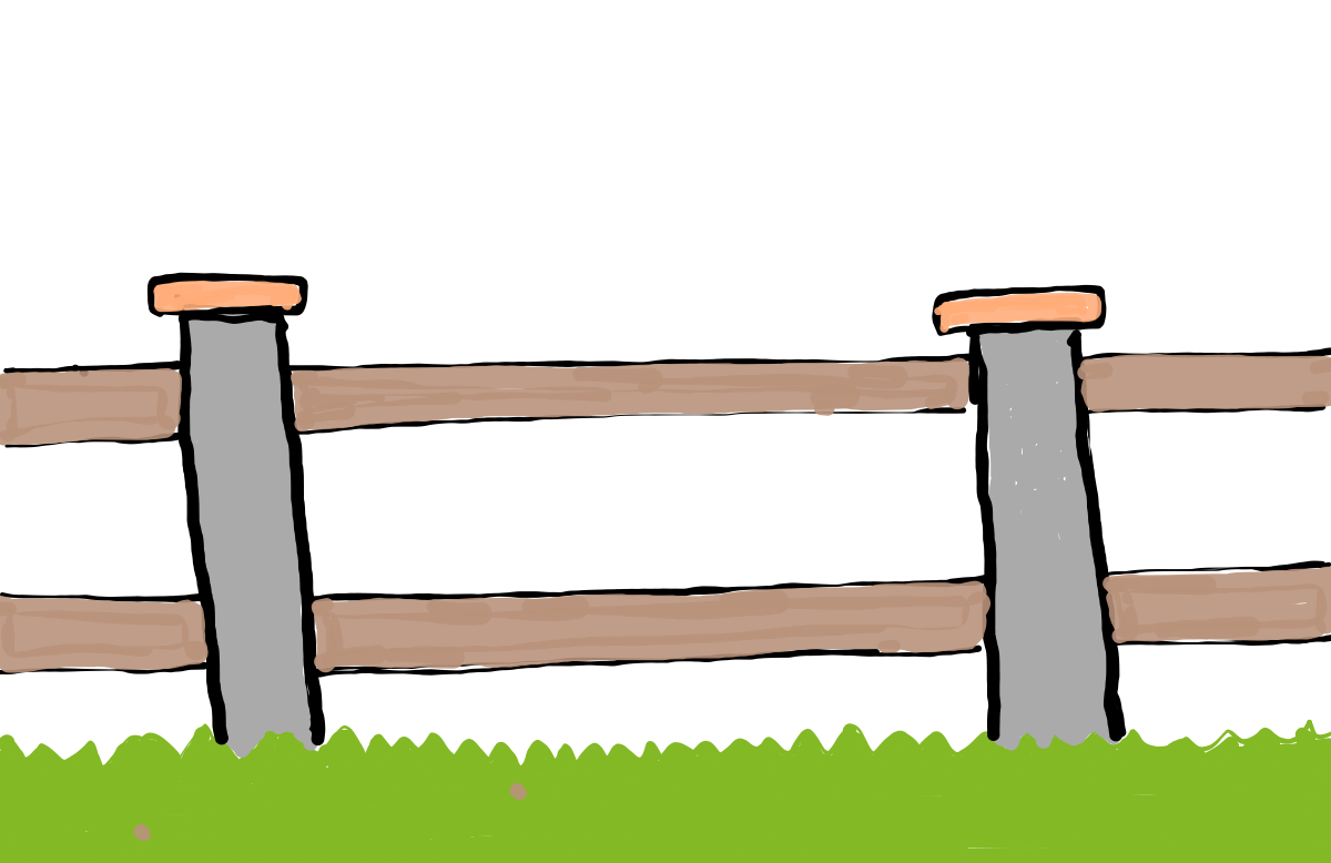  how to draw step by step fence drawing easy  - EasystepDrawing