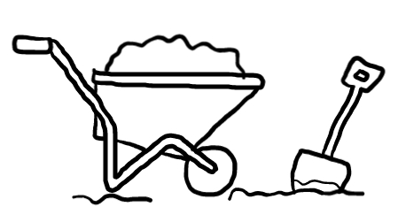  how to draw step by step wheelbarrow drawing easy  - EasystepDrawing