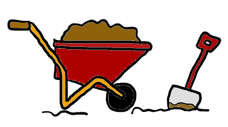 easy step by step wheelbarrow drawing - EasystepDrawing