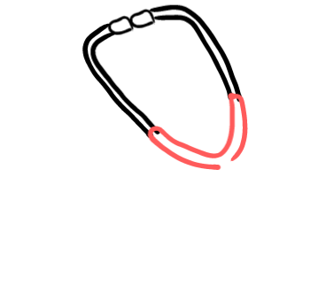  how to draw step by step stethoscope drawing easy  - EasystepDrawing