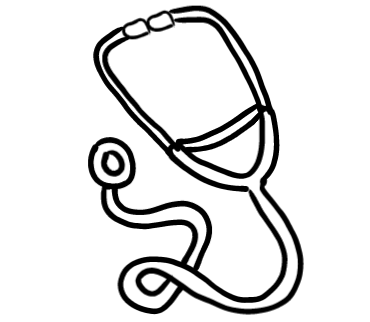  how to draw step by step stethoscope drawing easy  - EasystepDrawing