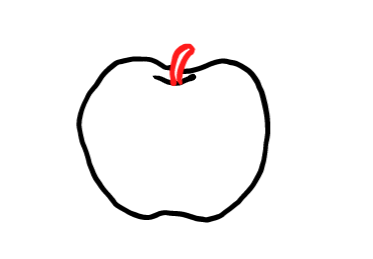  how to draw step by step apple drawing easy  - EasystepDrawing