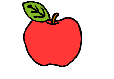 easy step by step apple drawing - EasystepDrawing