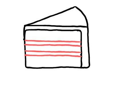  how to draw step by step cakeslice drawing easy  - EasystepDrawing