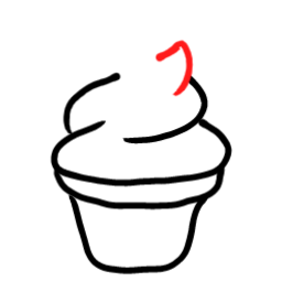  how to draw step by step cupcake drawing easy  - EasystepDrawing