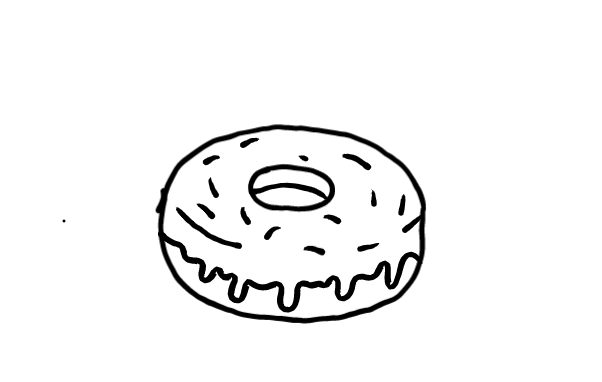  how to draw step by step donuts drawing easy  - EasystepDrawing