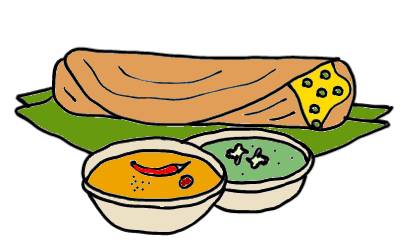 easy step by step dosa drawing - EasystepDrawing