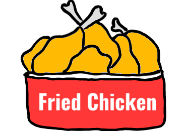 easy step by step friedchicken drawing - EasystepDrawing