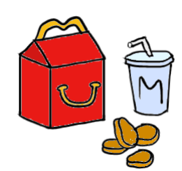 easy step by step happymeal drawing - EasystepDrawing