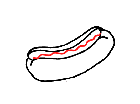  how to draw step by step hotdog drawing easy  - EasystepDrawing