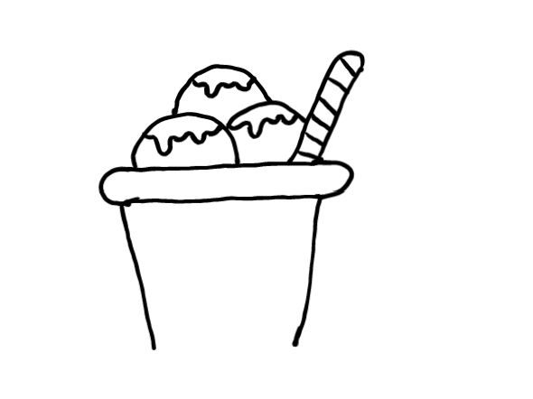  how to draw step by step icecreambowl drawing easy  - EasystepDrawing