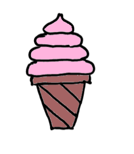 easy step by step icecreamcone drawing - EasystepDrawing