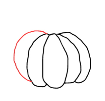  how to draw step by step orangepumpkin drawing easy  - EasystepDrawing