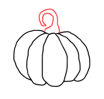  how to draw step by step orangepumpkin drawing easy  - EasystepDrawing