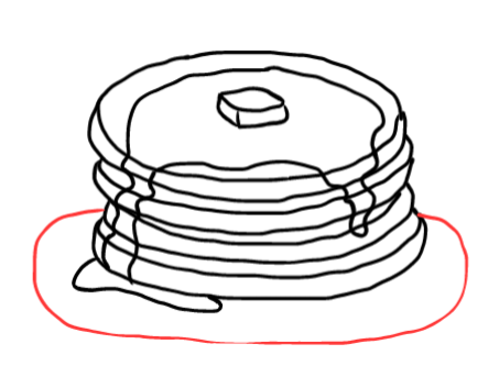  how to draw step by step pancakes drawing easy  - EasystepDrawing