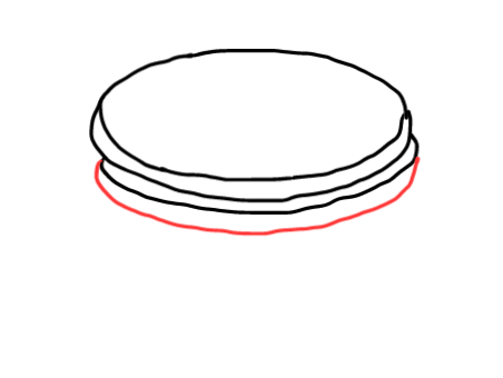  how to draw step by step pancakes drawing easy  - EasystepDrawing