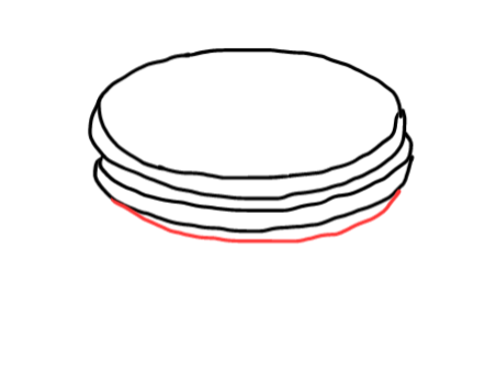  how to draw step by step pancakes drawing easy  - EasystepDrawing