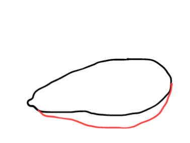  how to draw step by step papaya drawing easy  - EasystepDrawing