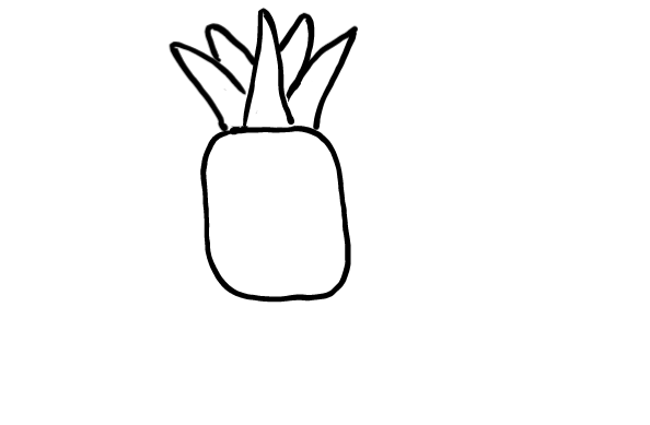  how to draw step by step pineapple drawing easy  - EasystepDrawing