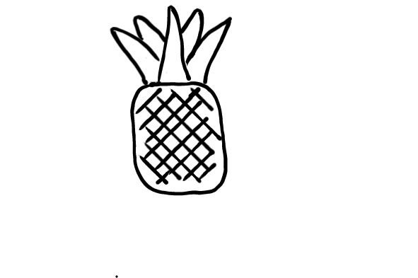  how to draw step by step pineapple drawing easy  - EasystepDrawing