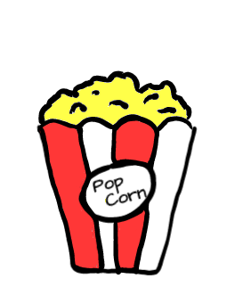 easy step by step popcorn drawing - EasystepDrawing