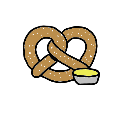 easy step by step pretzel drawing - EasystepDrawing