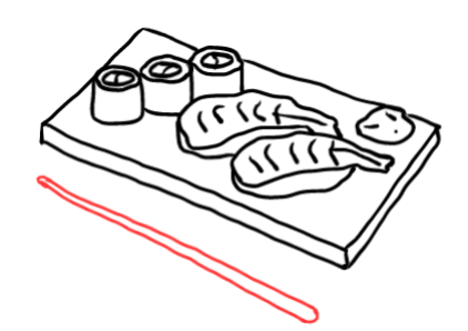  how to draw step by step sushi drawing easy  - EasystepDrawing