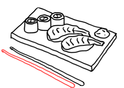  how to draw step by step sushi drawing easy  - EasystepDrawing