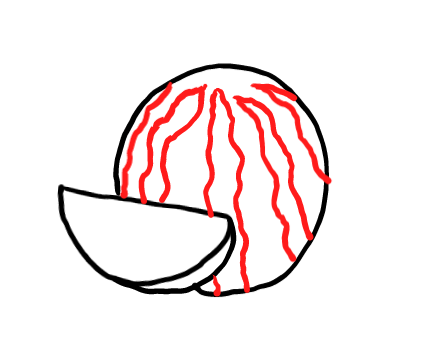  how to draw step by step watermelon drawing easy  - EasystepDrawing