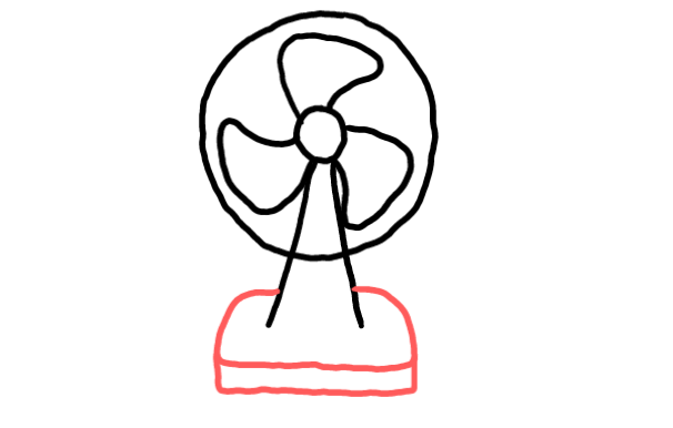  how to draw step by step fan drawing easy  - EasystepDrawing