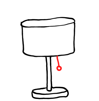  how to draw step by step lamp drawing easy  - EasystepDrawing