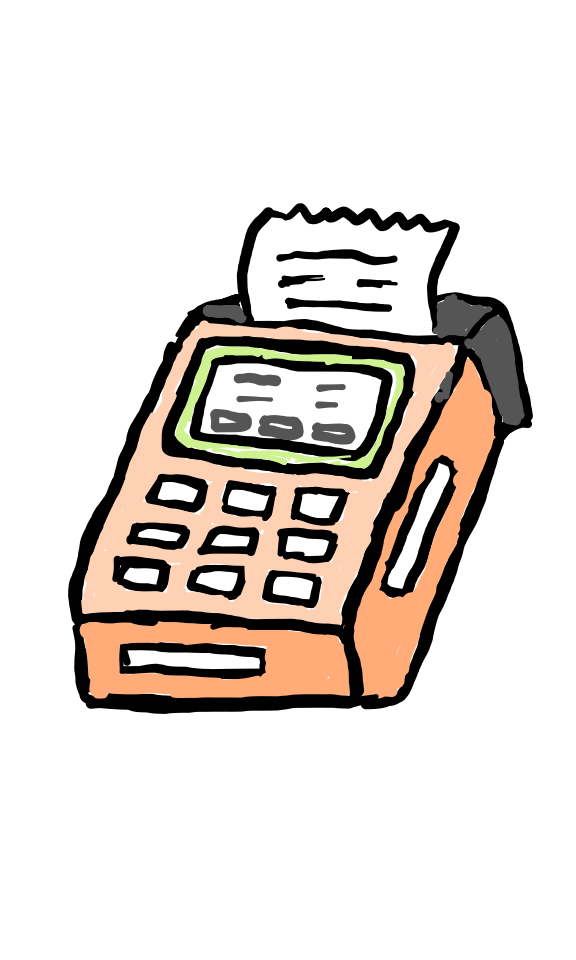 How to draw Card Reader in easy step by step.