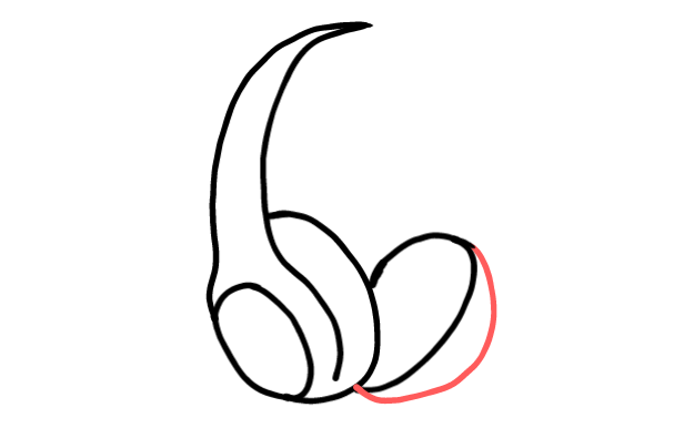  how to draw step by step headphones drawing easy  - EasystepDrawing