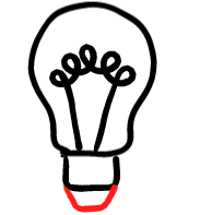  how to draw step by step lightbulb drawing easy  - EasystepDrawing