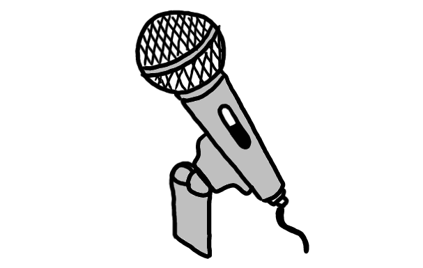 easy step by step microphone drawing - EasystepDrawing