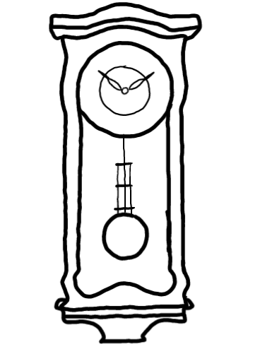  how to draw step by step pendulumclock drawing easy  - EasystepDrawing