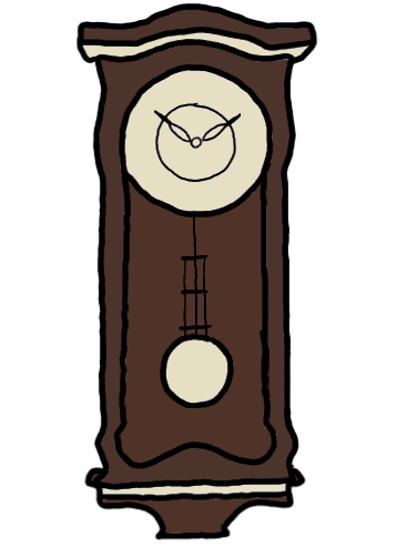 easy step by step pendulumclock drawing - EasystepDrawing