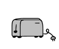 easy step by step toaster drawing - EasystepDrawing