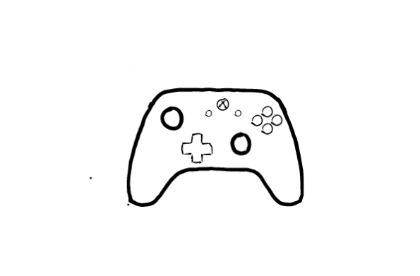  how to draw step by step xboxcontroller drawing easy  - EasystepDrawing