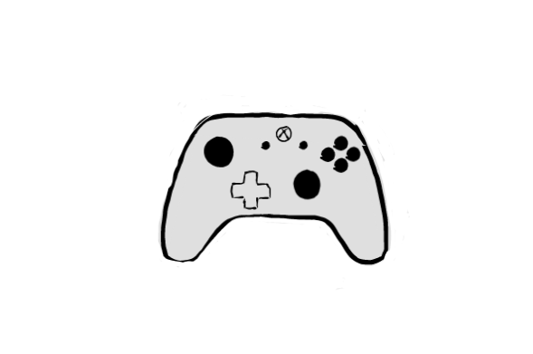 easy step by step xboxcontroller drawing - EasystepDrawing