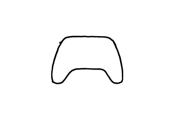  how to draw step by step xboxcontroller drawing easy  - EasystepDrawing